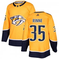 Nashville Predators Pekka Rinne 35 2017-18 Adidas Gold NHL Jersey Authentic