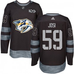Nashville Predators Roman Josi 59 1917-2017 100th Anniversary Adidas Black NHL Jersey Authentic