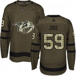 Nashville Predators Roman Josi 59 2017-18 Adidas Camo Green NHL Jersey Authentic
