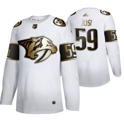 Nashville Predators Roman Josi 59 Adidas 2019-20 Authentic Golden Edition White NHL Jersey