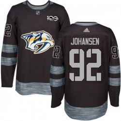 Nashville Predators Ryan Johansen 92 1917-2017 100th Anniversary Adidas Black NHL Jersey Authentic