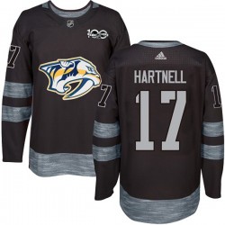 Nashville Predators Scott Hartnell 17 1917-2017 100th Anniversary Adidas Black NHL Jersey Authentic