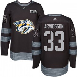 Nashville Predators Viktor Arvidsson 33 1917-2017 100th Anniversary Adidas Black NHL Jersey Authentic