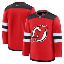 New Jersey Devils Blank Fanatics 2024-2025 Home Red NHL Jersey Authentic