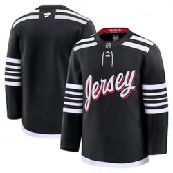 New Jersey Devils Blank Fanatics 2024-2025 Third Black NHL Jersey Authentic