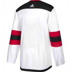 New Jersey Devils Blank White Adidas NHL Jersey