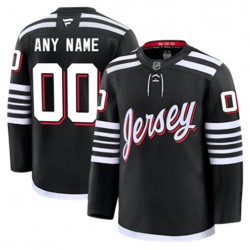 New Jersey Devils Custom Fanatics 2024-2025 Third Black NHL Jersey Authentic