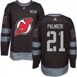New Jersey Devils Kyle Palmieri 21 1917-2017 100th Anniversary Adidas Black NHL Jersey Authentic