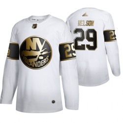 New York Islanders Brock Nelson 29 Adidas 2019-20 Authentic Golden Edition White NHL Jersey