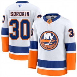 New York Islanders Ilya Sorokin 30 Fanatics 2024-2025 Away NHL Jersey Authentic