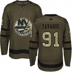 New York Islanders John Tavares 91 2017-18 Adidas Camo Green NHL Jersey Authentic