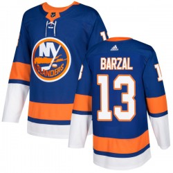 New York Islanders Mathew Barzal 13 2017-18 Adidas Royal NHL Jersey Authentic
