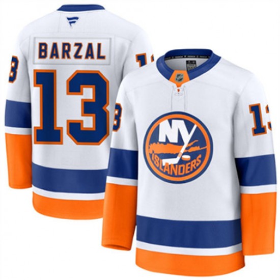 New York Islanders Mathew Barzal 13 Fanatics 2024-2025 Away NHL Jersey Authentic