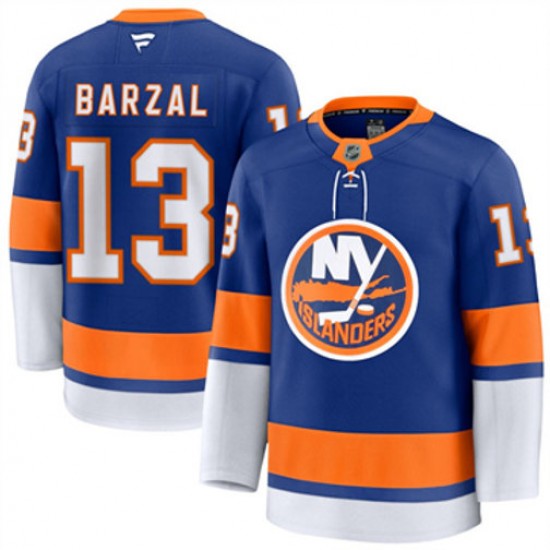 New York Islanders Mathew Barzal 13 Fanatics 2024-2025 Home NHL Jersey Authentic