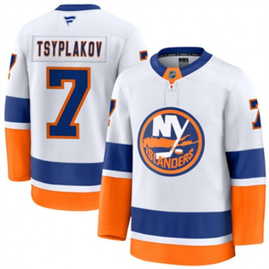 New York Islanders Maxim Tsyplakov 7 Fanatics 2024-2025 Away NHL Jersey Authentic