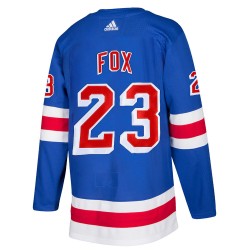 New York Rangers Adam Fox 23 Adidas Home Blue NHL Jersey Authentic