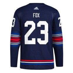 New York Rangers Adam Fox 23 Adidas Third NHL Jersey Authentic