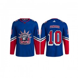 New York Rangers Artemi Panarin 10 Adidas 2022-2023 Reverse Retro Blue NHL Jersey Authentic