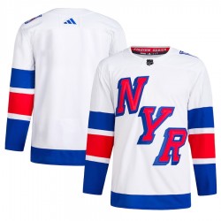 New York Rangers Blank Adidas 2024 Stadium Series NHL Jersey Authentic