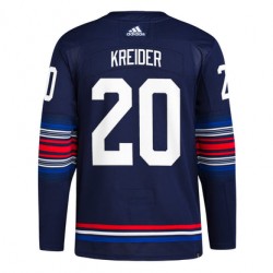 New York Rangers Chris Kreider 20 Adidas Third NHL Jersey Authentic