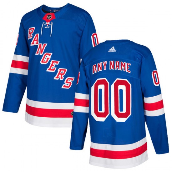 New York Rangers Custom 2017-18 Adidas Royal NHL Jersey Authentic