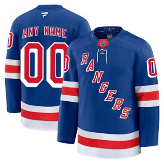 New York Rangers Custom Fanatics 2024-2025 Home NHL Jersey Authentic