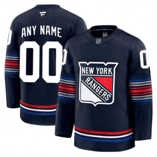 New York Rangers Custom Fanatics 2024-2025 Third NHL Jersey Authentic