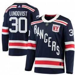 New York Rangers Henrik Lundqvist 30 2018 Winter Classic Adidas Navy NHL Jersey Authentic