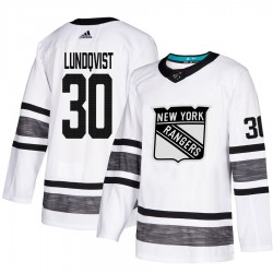 New York Rangers Henrik Lundqvist 30 White 2019 All-Star Adidas NHL Jersey Authentic