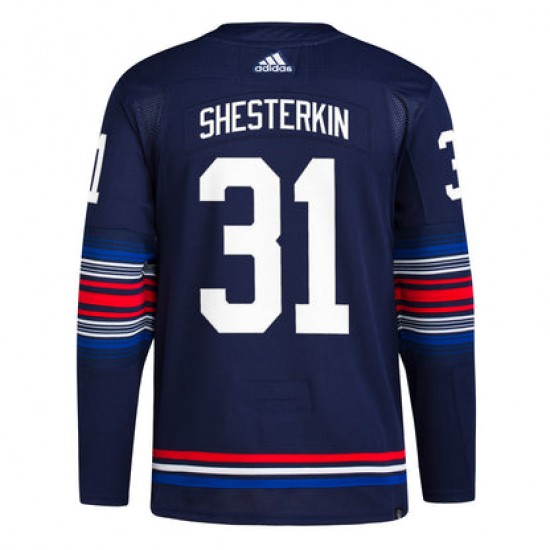 New York Rangers Igor Shesterkin 31 Adidas Third NHL Jersey Authentic