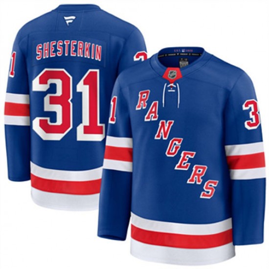 New York Rangers Igor Shesterkin 31 Fanatics 2024-2025 Home NHL Jersey Authentic