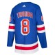 New York Rangers Jacob Trouba 8 Adidas Home Blue NHL Jersey Authentic