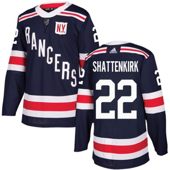 New York Rangers Kevin Shattenkirk 22 2017-18 Adidas Navy Blue 2018 Winter Classic NHL Jersey Authentic