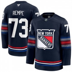 New York Rangers Matt Rempe 73 Fanatics 2024-2025 Third NHL Jersey Authentic