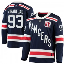 New York Rangers Mika Zibanejad 93 2018 Winter Classic Adidas Navy NHL Jersey Authentic