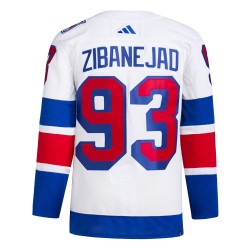 New York Rangers Mika Zibanejad 93 Adidas 2024 Stadium Series NHL Jersey Authentic