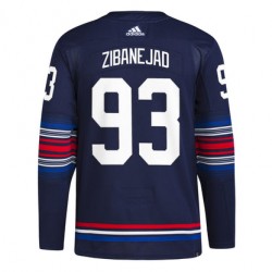 New York Rangers Mika Zibanejad 93 Adidas Third NHL Jersey Authentic