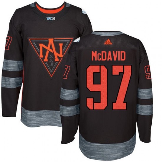 North America Connor McDavid 97 World Cup of Hockey 2016 Black Premier NHL Jersey