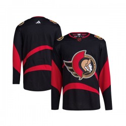 Ottawa Senators Blank Adidas 2022-2023 Reverse Retro Black NHL Jersey Authentic