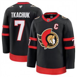 Ottawa Senators Brady Tkachuk 7 Fanatics 2024-2025 Home Black NHL Jersey Authentic
