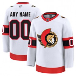 Ottawa Senators Custom Fanatics 2024-2025 Away White NHL Jersey Authentic