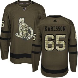 Ottawa Senators Erik Karlsson 65 2017-18 Adidas Camo Green NHL Jersey Authentic