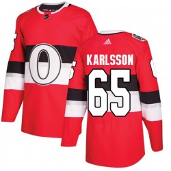 Ottawa Senators Erik Karlsson 65 2017-18 Adidas Red 2017 100 Classic NHL Jersey Authentic