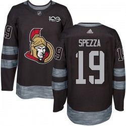 Ottawa Senators Jason Spezza 19 1917-2017 100th Anniversary Adidas Black NHL Jersey Authentic
