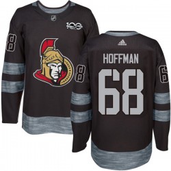 Ottawa Senators Mike Hoffman 68 1917-2017 100th Anniversary Adidas Black NHL Jersey Authentic