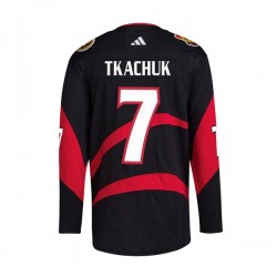 Ottawa Senators Tkachuk 7 Adidas 2022-2023 Reverse Retro Black NHL Jersey Authentic