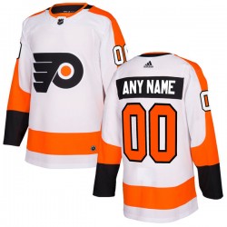 Philadelphia Flyers Custom 2017-18 Adidas White NHL Jersey Authentic