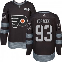 Philadelphia Flyers Jakub Voracek 93 1917-2017 100th Anniversary Adidas Black NHL Jersey Authentic
