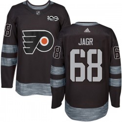 Philadelphia Flyers Jaromir Jagr 68 1917-2017 100th Anniversary Adidas Black NHL Jersey Authentic
