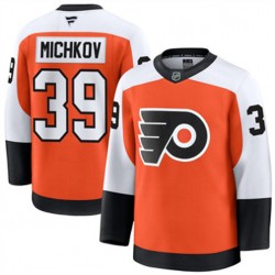Philadelphia Flyers Matvei Michkov 39 Fanatics 2024-2025 Home NHL Jersey Authentic